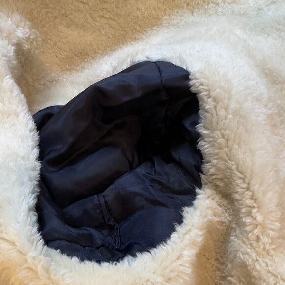 Rare Vintage Cherokee Aviator-Style Denim Sherpa Jacket – Women’s M - Picture 9 of 11